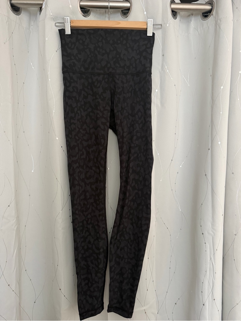 lululemon athletica Black Leopard Print High-Rise Leggings